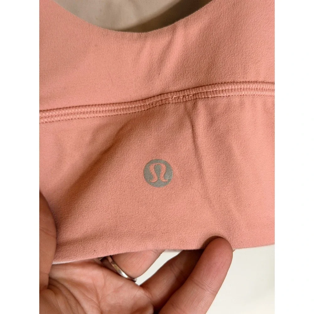 Lululemon Align Reversible Bra Pink Nulu Light Support Yoga Sports Bra